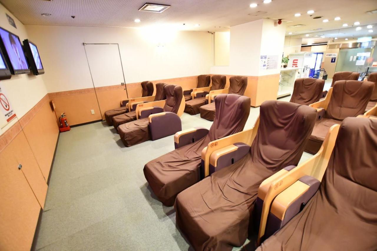 Capsule Hotel Asahi Plaza Shinsaibashi Osaka Exterior foto